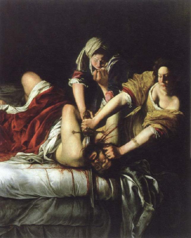 Artemisia  Gentileschi judith beheading holofernes Sweden oil painting art